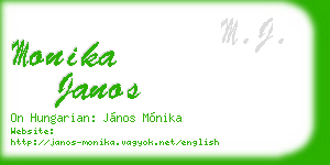 monika janos business card